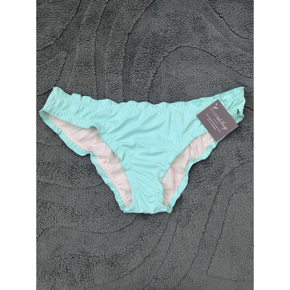 New Women’s Ruffle Swimsuit Bottom Color Mint Size Medium